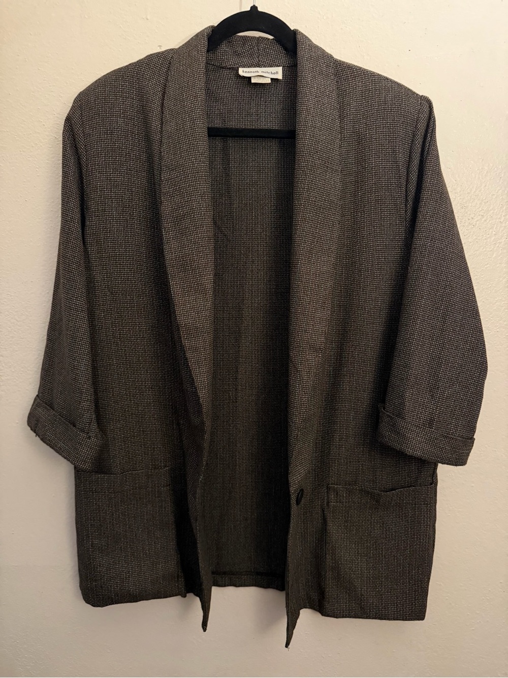 Vintage Kevin Mitchell Women’s Jacket, tweed-look, size 14